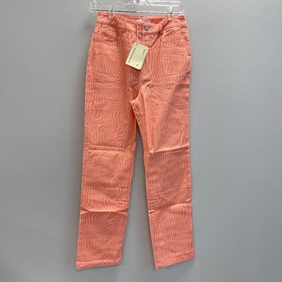Pepper Mayo Electric Avenue Pants in Wavy Pink - Size 4 - NWT - Picture 3 of 7